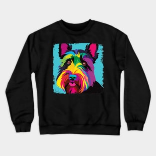 Scottish Terrier Pop Art - Dog Lover Gifts Crewneck Sweatshirt